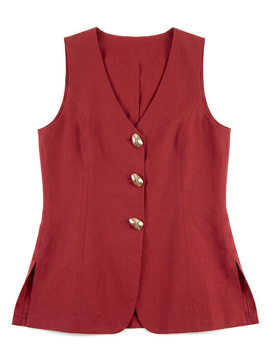 Burgundy Women's Vest