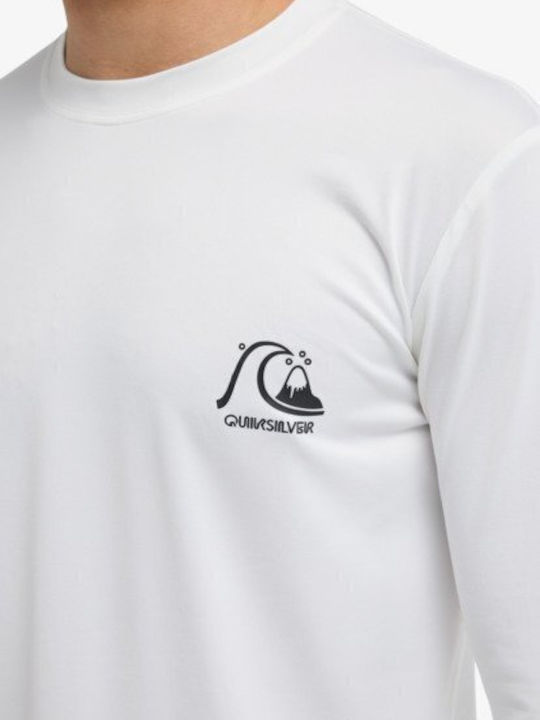 Quiksilver DNA Surf UPF 50 Men's Long Sleeve Sun Protection Shirt White