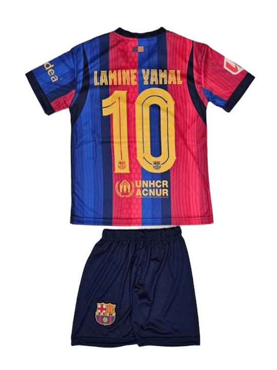 Kids Football Set Lamine Yamal Barcelona 2026-2027 Blue-Red Balón De Oro Blue Red Unisex Kids Ab164