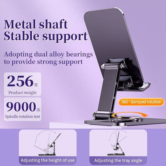 Suport Telefon Alista Home Pliabil Pentru Streaming Din Aliaj De Aluminiu Compatibil Cu Tabletă Pentru Birou 14.6 X 11.5 X 7 Cm Gri Spațial