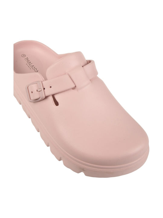 Thalassa Damen Holzschuhe Rosa