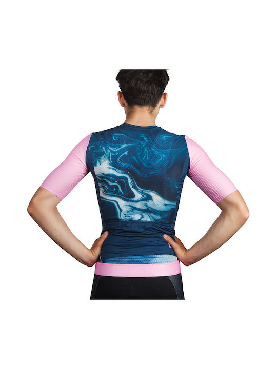 Demaraz Short Sleeve Road Bike Blue Jersey