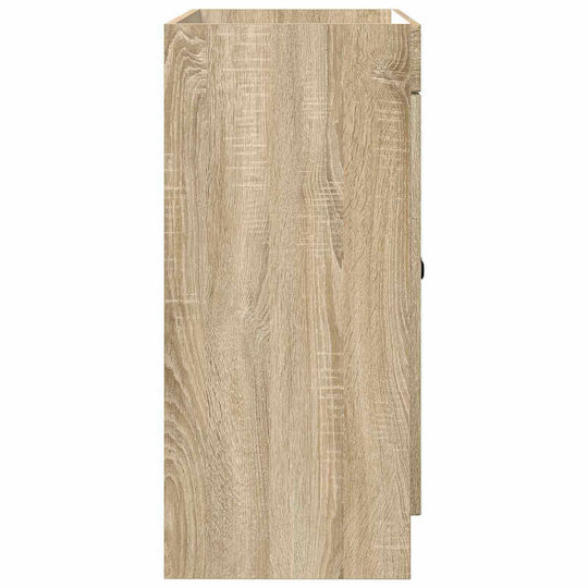 vidaXL Badezimmer Waschtisch-Einheit M56xB37.5xH81cm Holzschatten Sonoma