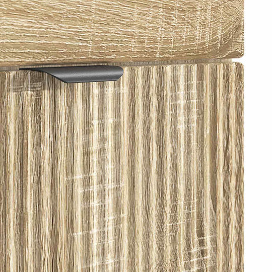 vidaXL Πάγκος με Νιπτήρα & Καθρέπτη Μ54xΒ35xΥ83cm Καφέ