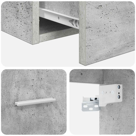vidaXL Vanity Unit with Sink M53xD34.5xH63cm Concrete Gray