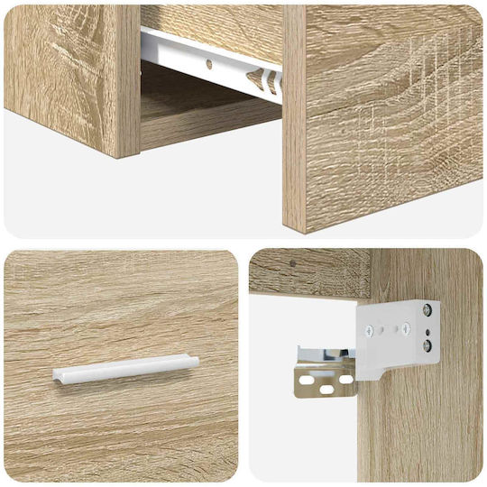 vidaXL Vanity Unit with Sink M53xD34.5xH63cm Sonoma Oak