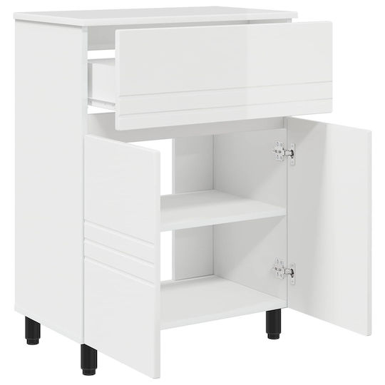 vidaXL Panglică Fără Lavoar M60xA35xÎ80cm Alb
