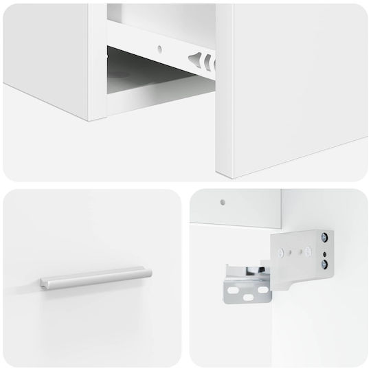 vidaXL Πάγκος με Νιπτήρα Μ49.5xΒ41xΥ64.5cm Λευκό