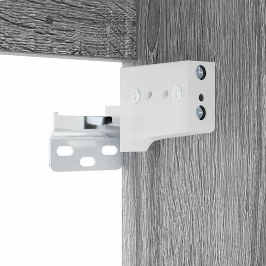 vidaXL Badezimmer Waschtisch-Einheit M30xB35xH50cm Grau Sonoma
