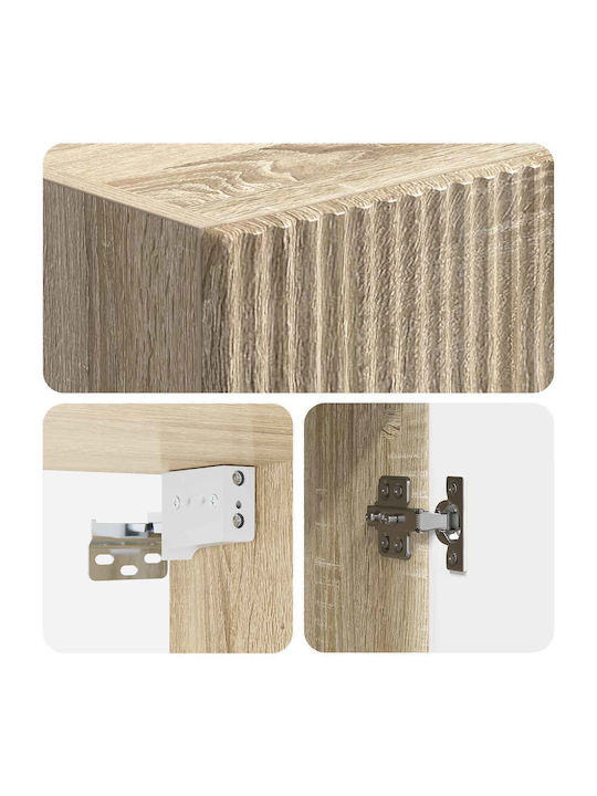 Wall Brown Kitchen Cabinet 33x34.5x90cm