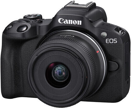 Canon EOS R50 Travel Mirrorless Camera Kit (RF-S 18-45mm f/4.5-6.3 IS STM) Black