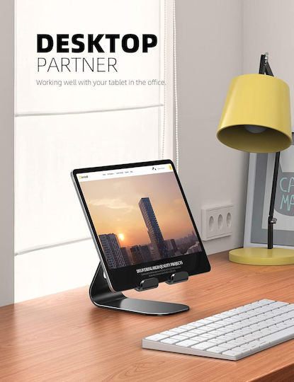 Lamicall Tablet Phone Stand Adjustable Angle High Stability Compatible Devices 10-33 Cm Gray