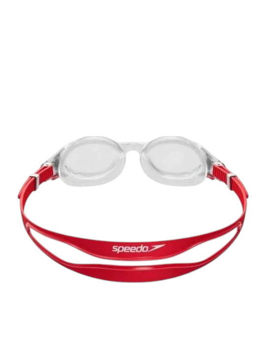 Speedo Futura Biofuse Flexiseal Swimming Goggles Adults Red