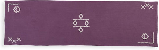 Nef-Nef Homeware Tischdecken Laoura Mauve / Rosa Mauve 45x150cm