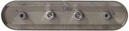 Bisk Bathroom Hook 4 Prongs with Screws Silver
