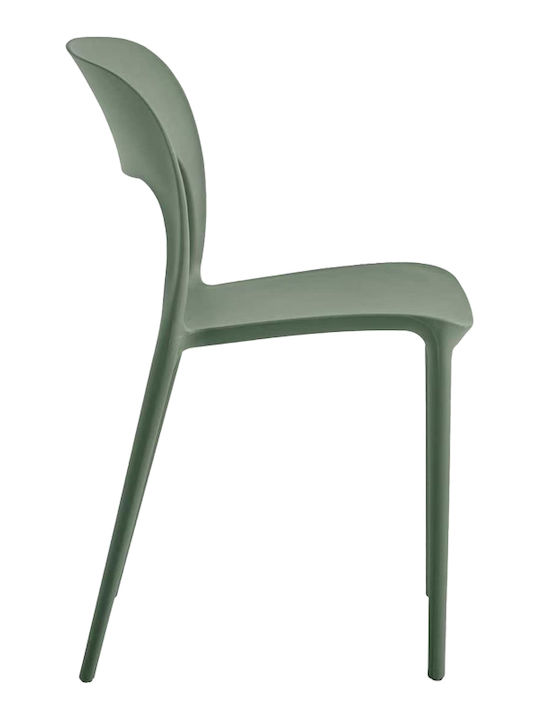 Outdoor Chair Polypropylene Zanna Dark Green 40x53x78cm