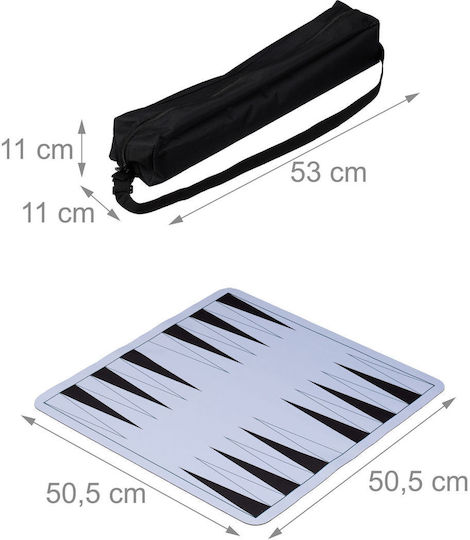 Relaxdays Kunststoff Würfel für Backgammon