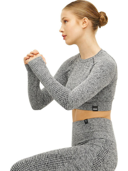 Training Women's Set with Long Gray Leggings