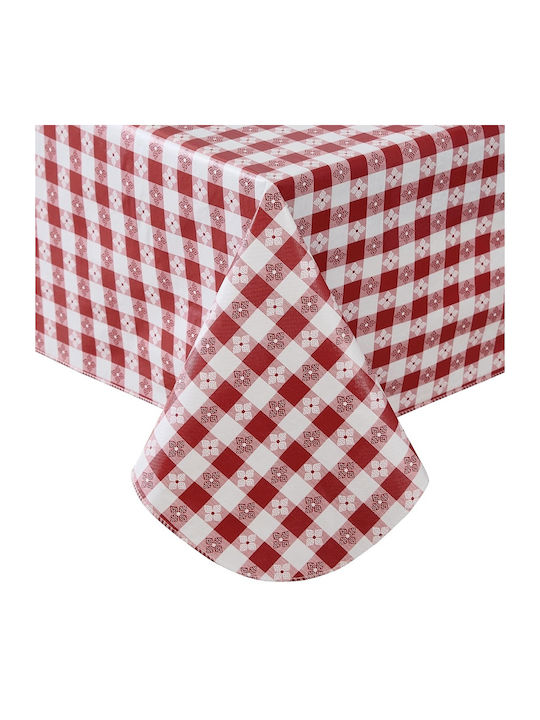 Pufo Bistro Tablecloth 100 X 140 Cm Red White