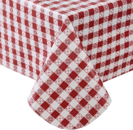Pufo Bistro Tablecloth 100 X 140 Cm Red White