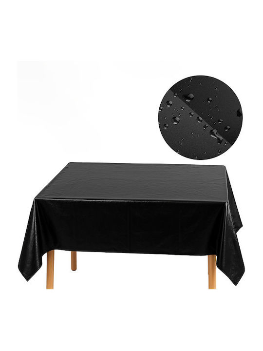 Față de masă Rezistent la pete Negru 137x274cm