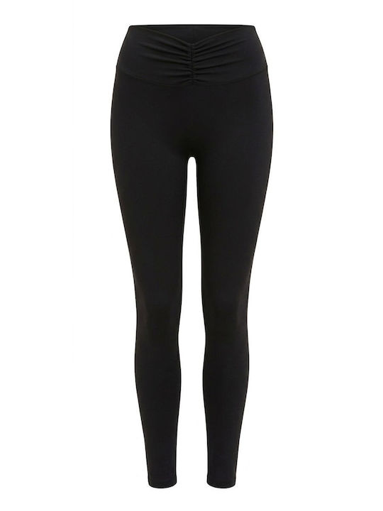 Leggings Pentru Instruire Colanți Femei Strângere Talie Înaltă Negru