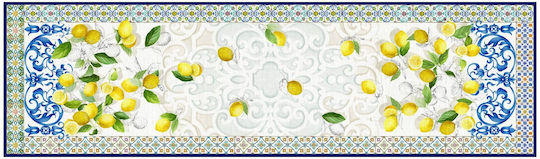 Tessitura Toscana Telerie Linen Runner Yellow 170x45cm
