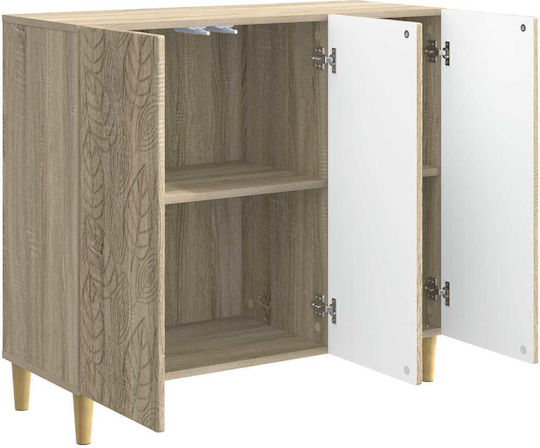 Wooden Sideboard Oak 89x34.5x80cm