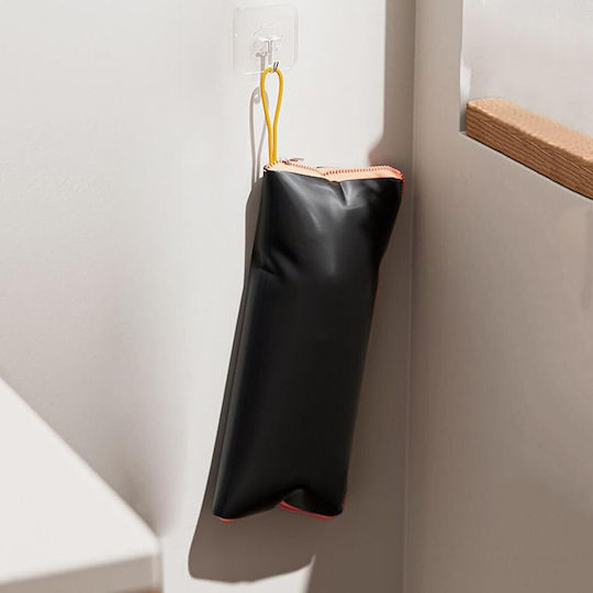 Husă De Depozitare Pentru Umbrelă Alista Home Impermeabilă Microfibră Interior Cu Fermoar 28 X 12 Cm Negru Portocaliu