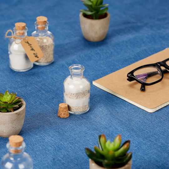 Set Decorativ Sticle Dop Maro Deschis Transparent 9x5x5 Cm