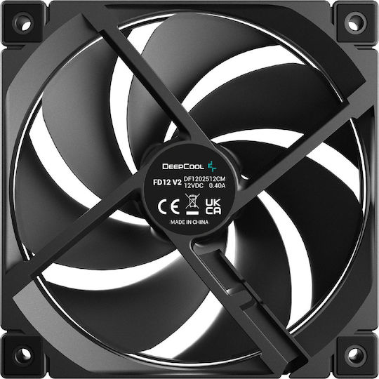 Deepcool FD12 V2 Вентилатор за кутия 120mm (500rpm / 79.89cfm) Без LED осветление