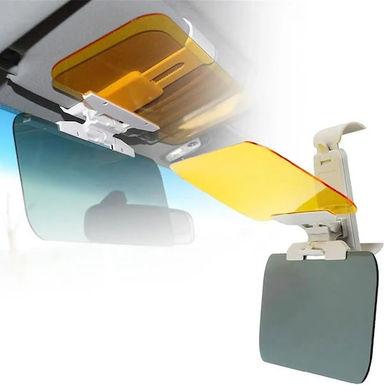 Parasolar Auto 2 În 1 Zola Zi Noapte Protecție UV Reduce Orbirea Prindere Cu Clips 32 X 13,5 Cm