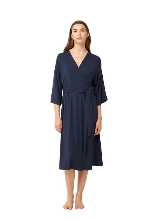 Vamp Καλοκαιρινή Γυναικεία Ρόμπα Blue Blazer Vamp Καλοκαιρινή Γυναικεία Ρόμπα Blue Blazer