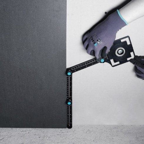 Bihui Schneidführung Quadratischer Aluminium-Lineal - Lochführung DBG6