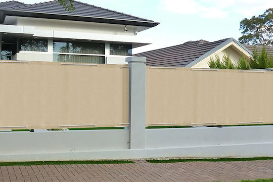 General Trade Divider De Verandă Bej Cu Cerc 0.85x5m