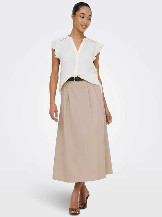 Maxi Skirt Oxford Tan Beige