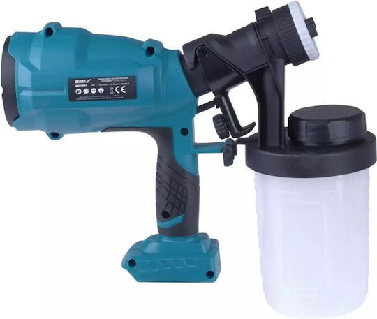 Dedra Battery Powered Solo Paint Spray Gun 18V with 0.7lt Container DED7057