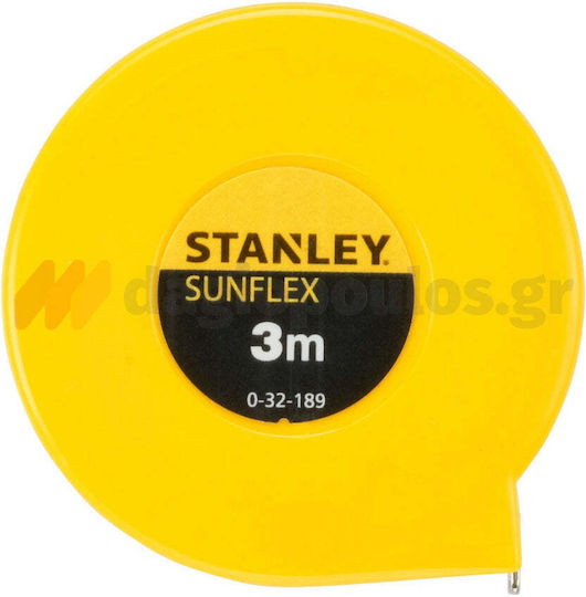 Stanley Sunflex Tape Measure 3mm x 3m