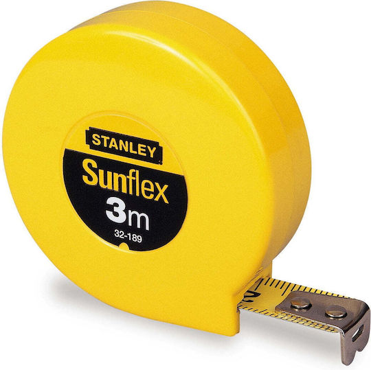 Stanley Sunflex Tape Measure 3mm x 3m