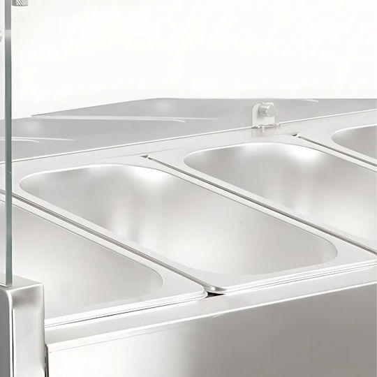 Dynamic Βιτρίνα Συντήρησης με Χωρητικότητα 52lt 130.5x39.5x43.5cm