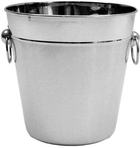 Ice Bucket Matte Rings Inox 14 X 16 X 13.5cm Arte Regal