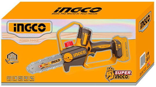 Ingco Pruning Chainsaw Battery Solo Brushless 20V 1.25kg with 20cm Blade