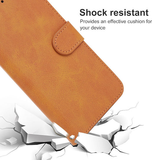 Wallet Tempered Glass Brown (Xiaomi Redmi Note 11 Pro+ 5G)