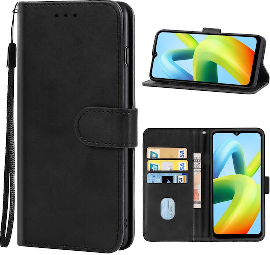 Book Tempered Glass Black Redmi A1+ / A2+