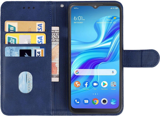 Wallet Tempered Glass Μπλε (Realme C33)