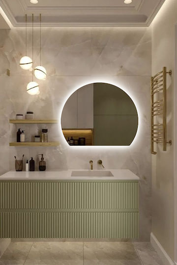 SteweHome Καθρέπτης Ασύμμετρος & LED Φωτισμό