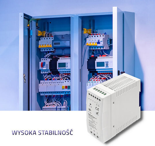 Qoltec DIN-Schienen-Netzteil mit Ausgang 24V und Leistung 60W 2.5A