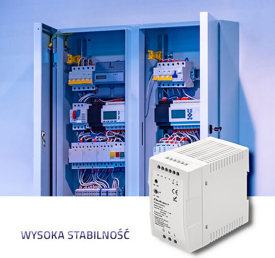 Qoltec Sursă de Alimentare pe Șină DIN cu Ieșire 24V și Putere 96W 4A