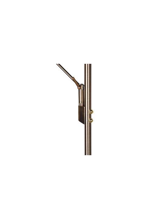 Trio Lighting Brantford LED Φωτιστικό Δαπέδου Υ180xΜ30εκ. με Ρυθμιζόμενο Λευκό Φως 3500lm Χάλκινο