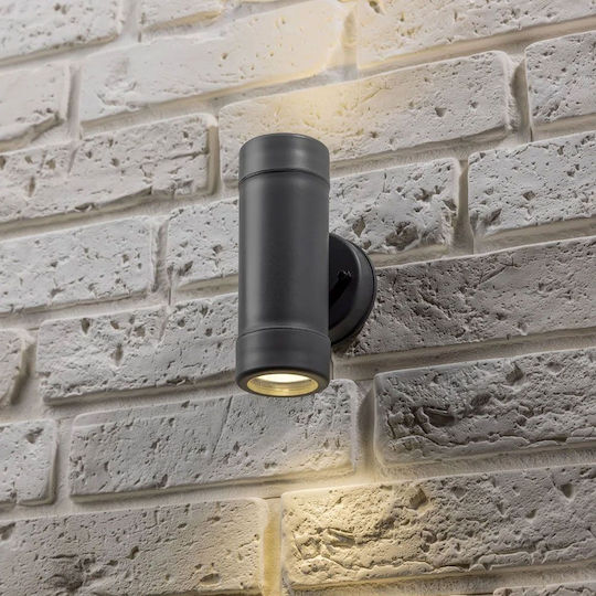 Vivalux Wall-Mounted Outdoor Spot Light GU10 IP44 Double Beam